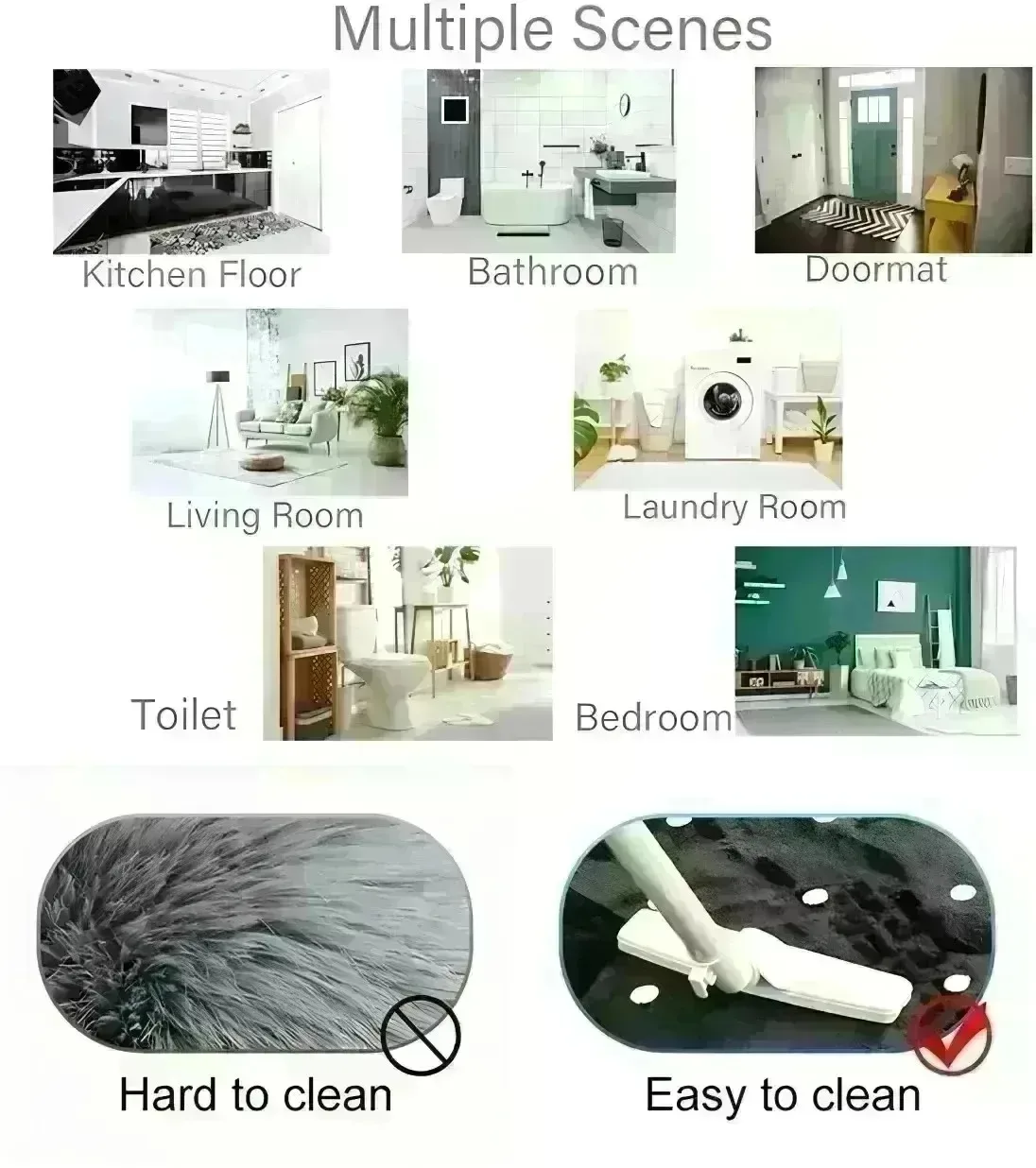 1 قطعة الفنون دائرة نمط الحصير الباب تصميم البوب سجاد المطبخ عدم الانزلاق الحمام السجاد حمام حصيرة السجاد للمنزل بالوعة الغسيل ديكور