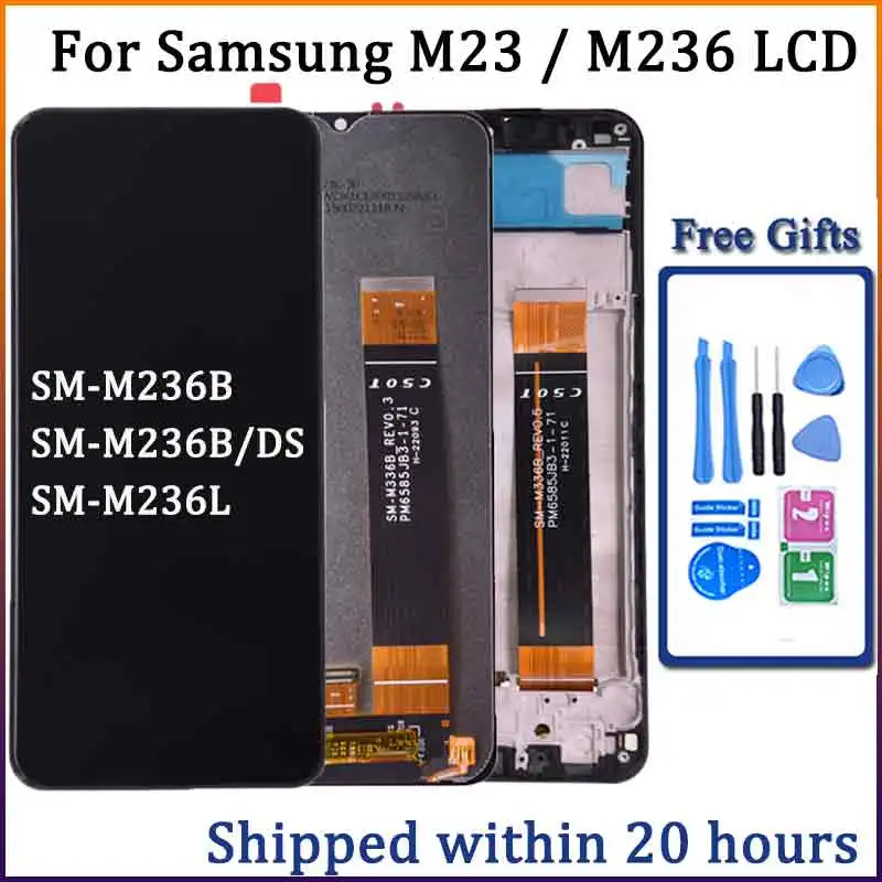 6.6\'\' For Samsung M23 M236 LCD Display With Touch Screen Digitizer For Samsung SM-M236B, SM-M236B/DS LCD