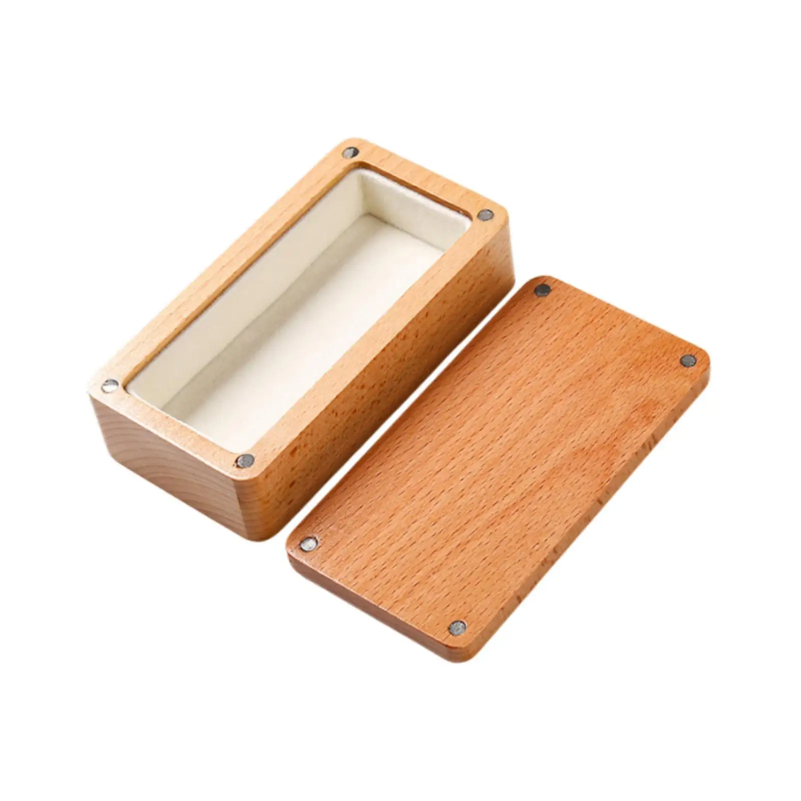 

Wooden Jewelry Box Women Trendy Necklace Organizer for Bracelets Charms Desk