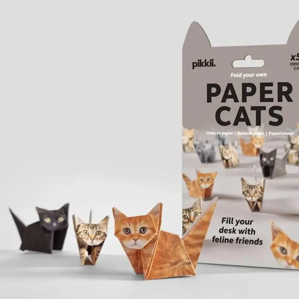 3D Origami DIY Animal Kit – 50 Sheets of Specialized Origami Paper, Cat, Dog, and Dinosaur Shapes, Creative Handcraft Gifts