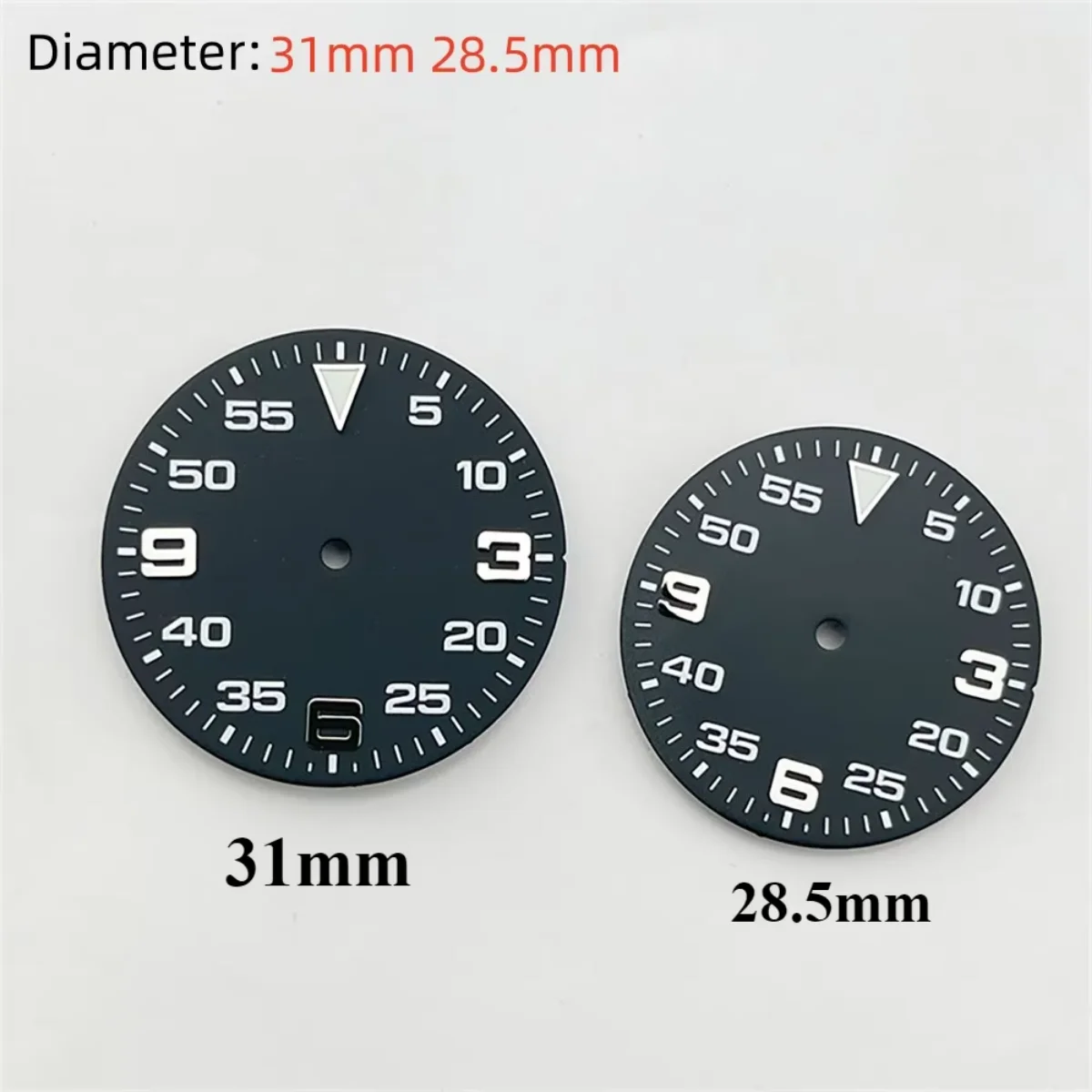 31 мм/28,5 мм черный циферблат для часов NH35A 4R35 механизм для часов механические наручные часы аксессуары NH35 циферблат