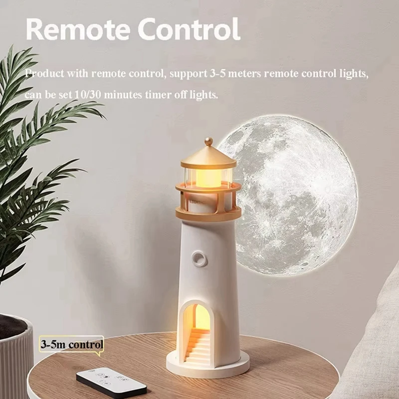 ABRE-Bedroom Bluetooth Speaker Moonlight Projection Light Music Box Brightness Adjustable Night Light MP3 Music Player Gift