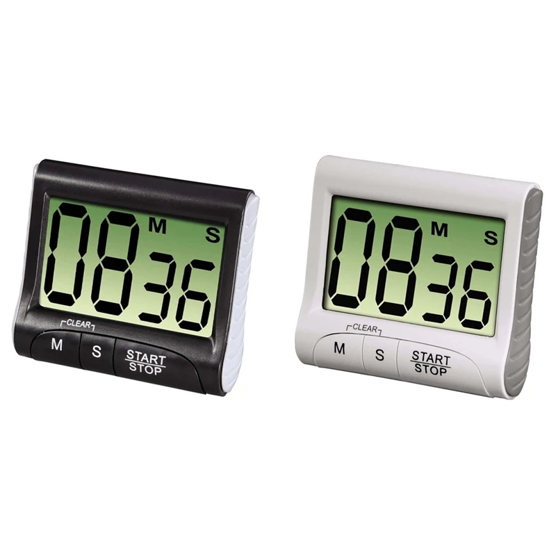 SEWS-Digital Kitchen Timer Countdown Extra Large Display Strong Magnetic Holder And Retractable Holder