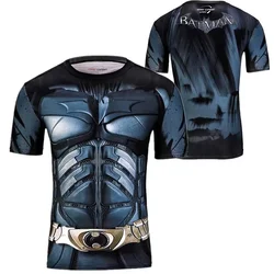 2024 lato popularny luksusowy Iron Man Superman Batman Spider-Man Ant-Man Marvel Hero 3D T-Shirt luźna moda męska koszulka 3DT