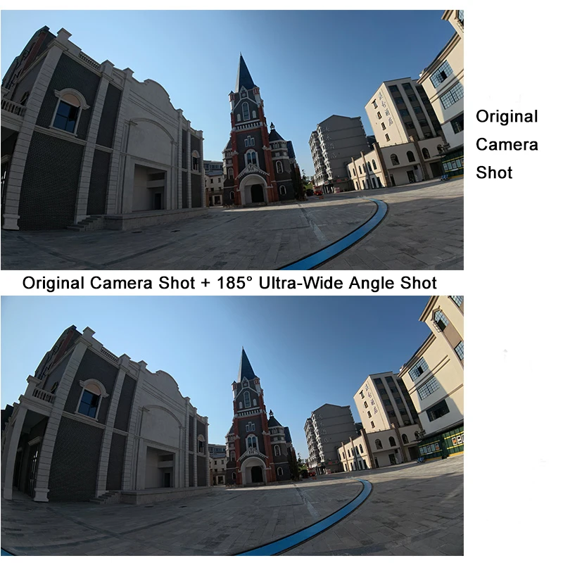 Picture 7: 185° Wide Angle Lens for DJI Osmo Action 6, HD Optical Glass Dual-Layer Coating Action Camera Lens, Threaded Mount Lens Filter