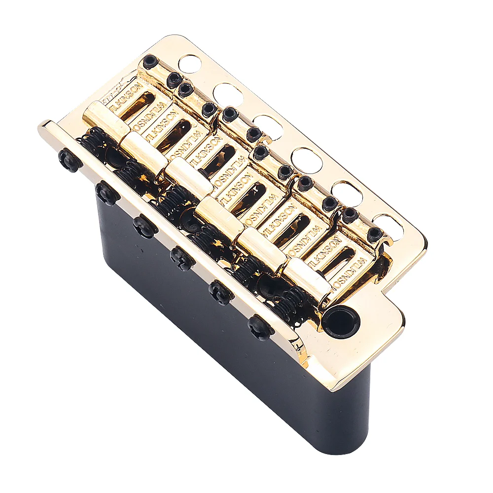 Wilkinson WV6 Tremolo Bridge For Strat Stratocaster Electric Guitar Parts Gold view 4
