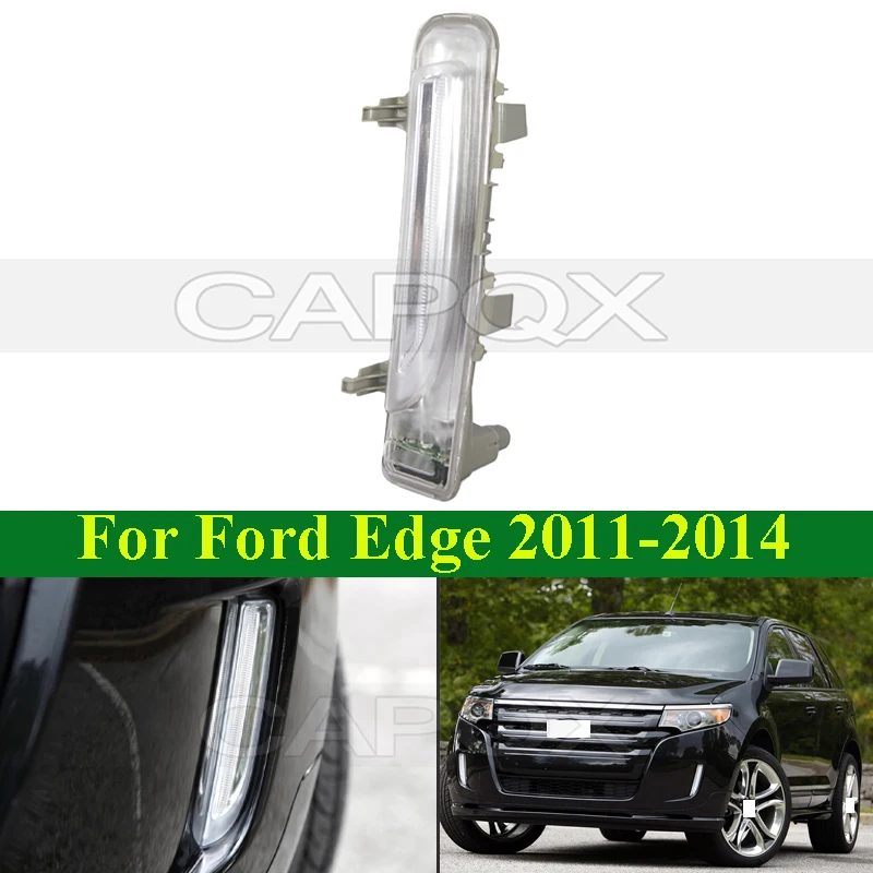 

CAPQX LED Front Daytime Running Light DRL For Ford Edge 2011-2014 Daytime Light Front Grill Light Front Bumper Lamp