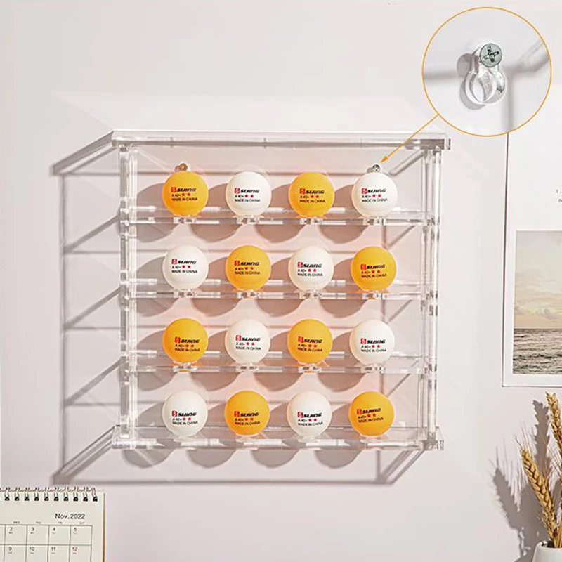 Golf Ball Display Rack Wall Mount Cabinet Holder Collectibles Equipment Durable Golf Ball Showing Stand Holder Golf Clubs Shelf