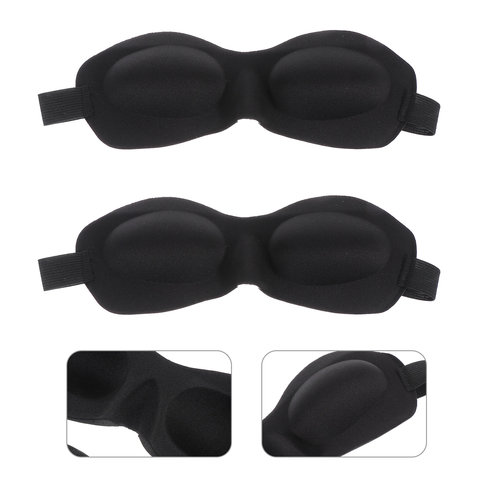 

2pcs Sleep Eye Mask Premium Eva Lightweight Breathable Comfortable Night Sleeping Eyeshade Blocks Light Portable Shading Eye