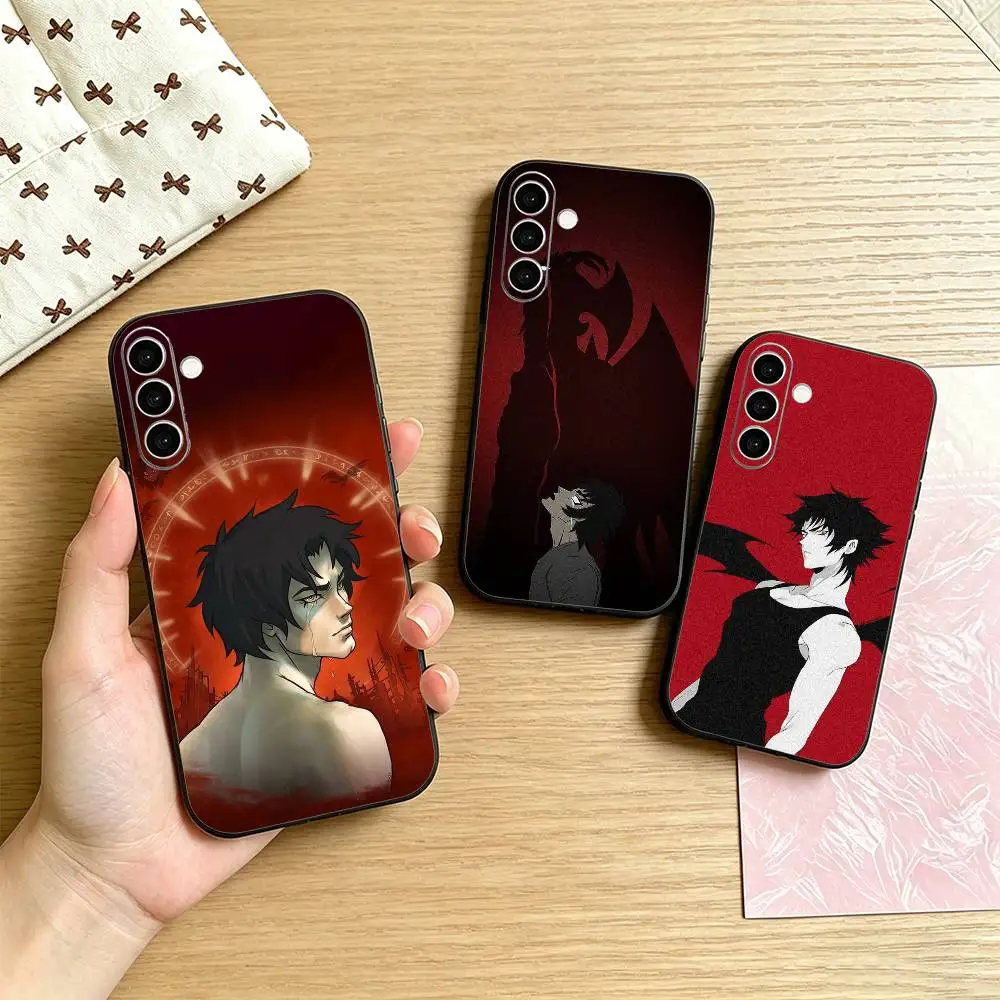 Dark Intense Anime D-Devilman Crybaby Phone Case For Samsung Galaxy A73,A72,A71,A70,A53,A52,A51,Others Soft Black Cover