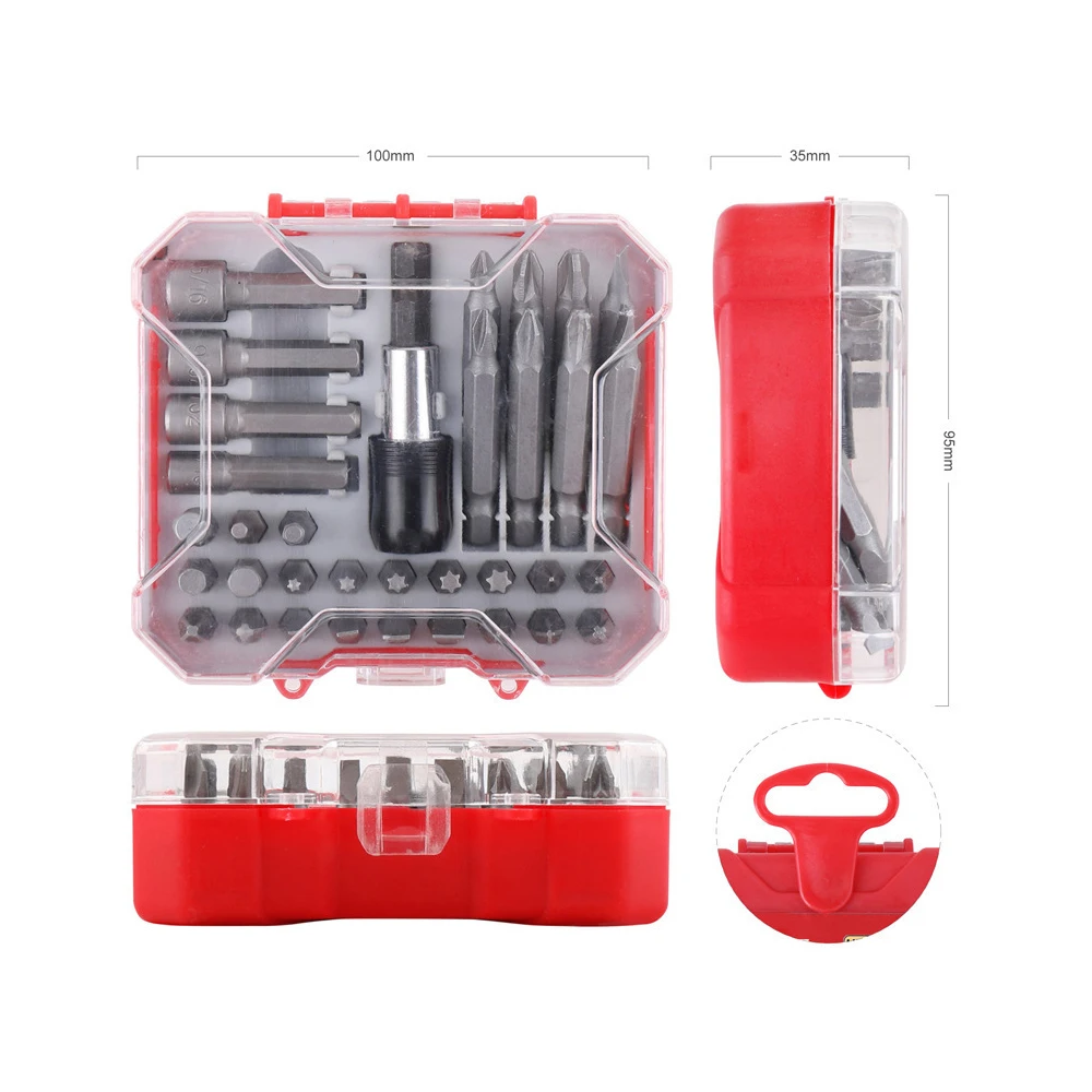 

34pcs Screwdriver Tip set A Multi-functional Tool Set For Flat-head Cross-head And Hexagon Screws Durable And High Hardness