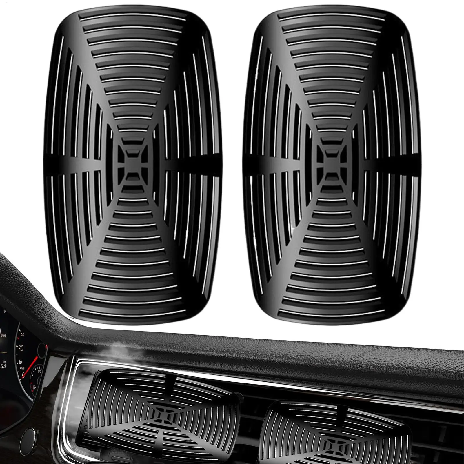 Car Air Vent Deflector 2 Pieces Adjustable Air Vent Redirector Detachable Vehicle Outlet Anti-Direct Blowing Baffle Automotive