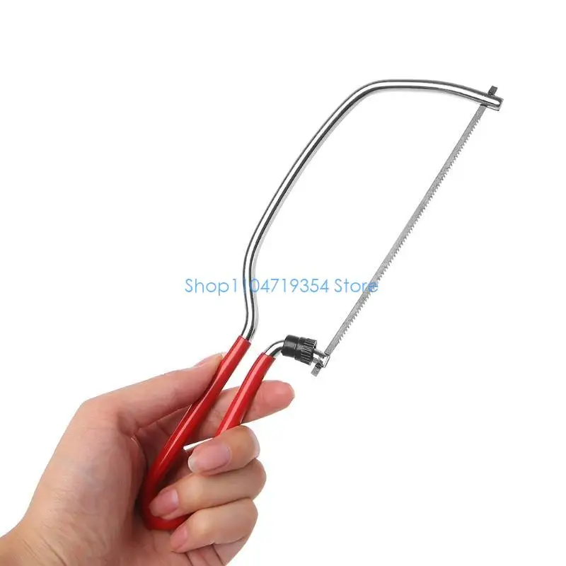 0XLD Mini Scroll Coping Metal DIY Hand Hacksaw Woodworking Tool Replacement Blade view 6