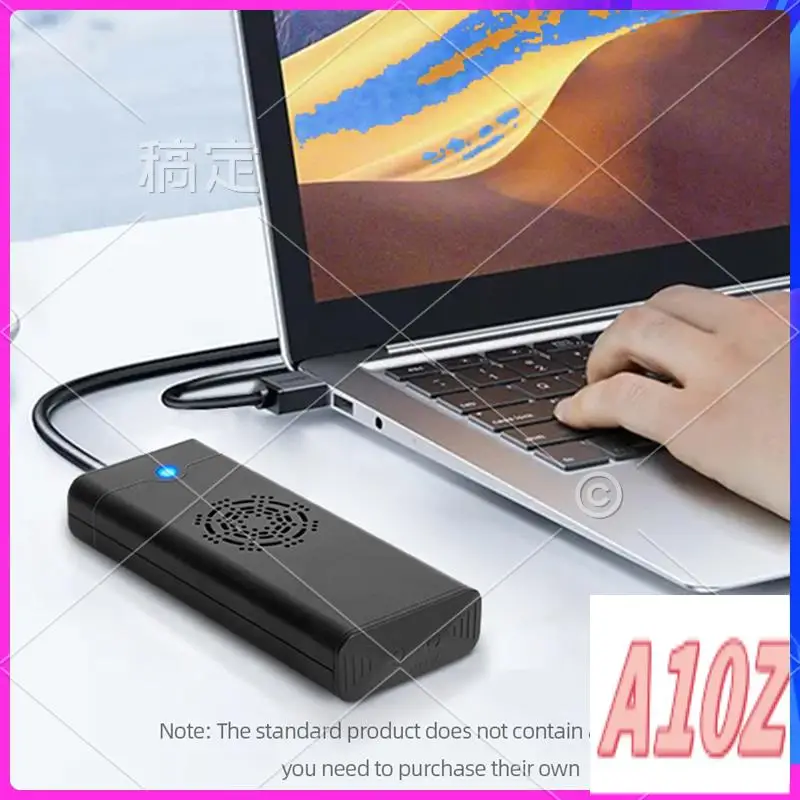 0Z-M.2 NVME NGFF Dual Protocol External SSD Enclosure Adapter With Cooling Fan 10Gbps Type-C 3.1 SSD Box For 2230-A Easy To Use