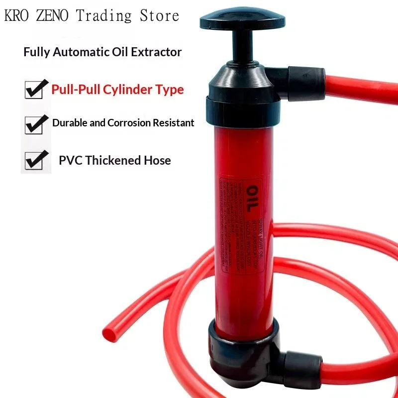 1 Set High Quality Inflatable Tube Hose Liquid Petrol Gas Transfer Car Accessories Portable Manual Pump Oil Siphon Hand Suction✨