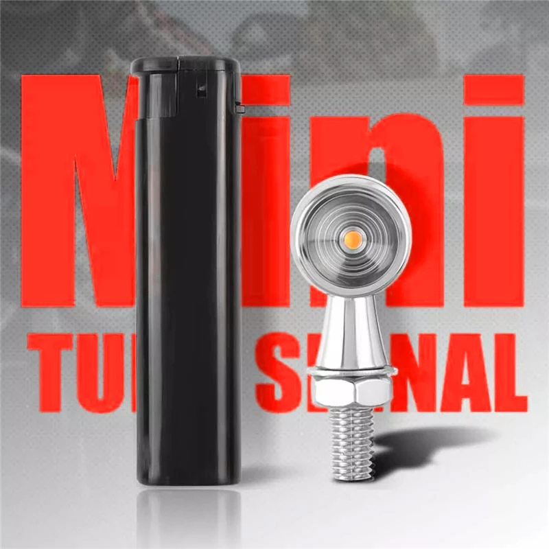 Motorcycle Turn Signal Light Bullet Clignotant Moto LED Light 8mm 12V LED Turn Signal Universal LED Motorcycle Indicator Lamps