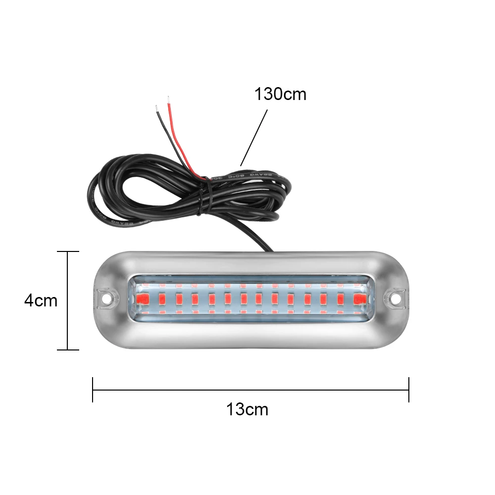 10-30V LED 조명 보트 해양 방수 표시기 수중 폰툰 트랜섬 램프 사이드 마커 트레일러 트럭 위치 표시 등