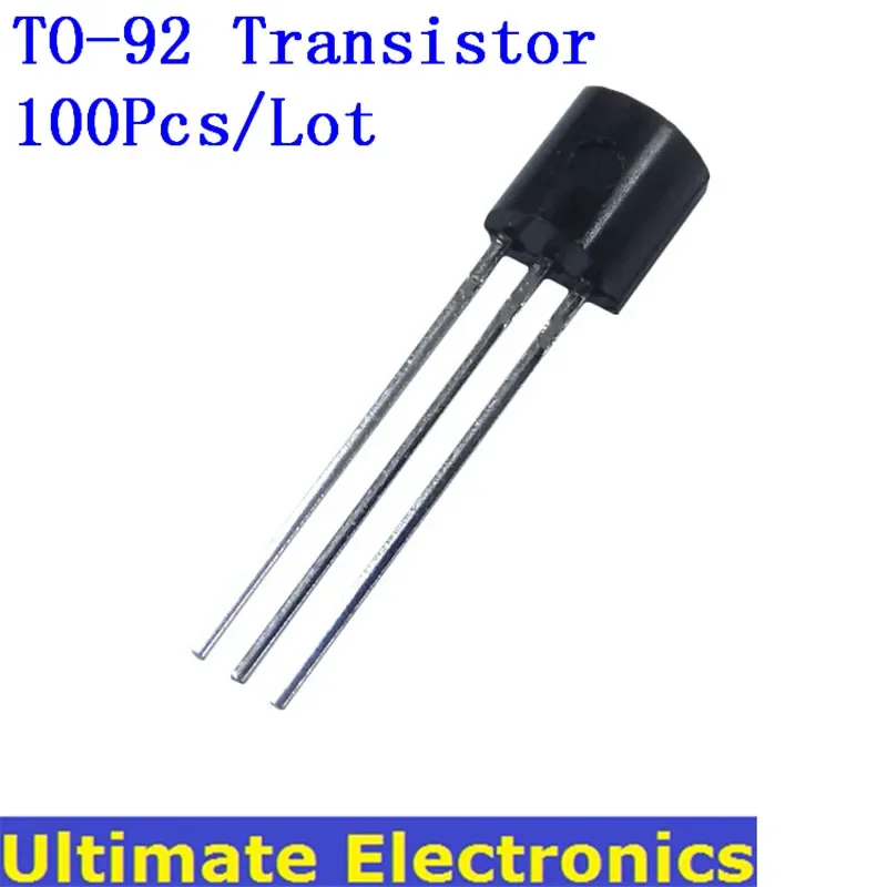 100Pcs/Lot TO-92 Transistor 2N2222 2N2907 2N3904 2N3906 2N5401 2N7000 A1015 2SC1815 BC317 BC327 BC517 BC547 C945 A42 A92 S8050