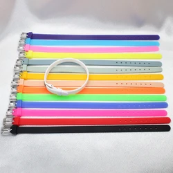 60pcs 8mm Silicone Bracelet For Slide Charms Letters Mixed Wristband Women Jewelry Making Pet Collar DIY Accessories Women Gift