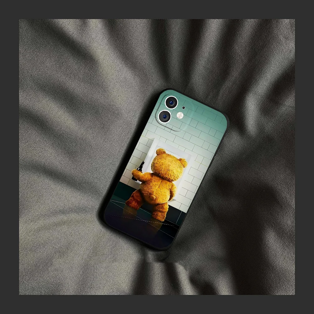 Ted Bear Phone Case Silicone Soft For IPhone 16 15 14 13 12 11 Plus Pro Max Plus