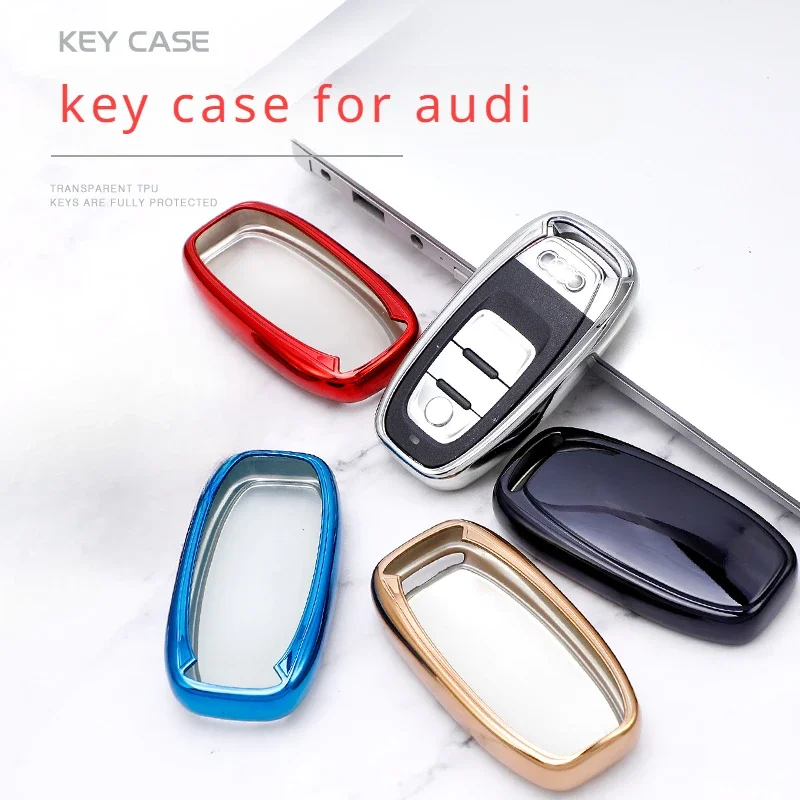 

Чехол из ТПУ для автомобильного дистанционного ключа, брелок для Audi A1 A3 A4 A5 A6 A7 A8 Quattro Q3 Q5 Q7 S4 S5 S6 S7 S8 R8 TT, аксессуары для ключей
