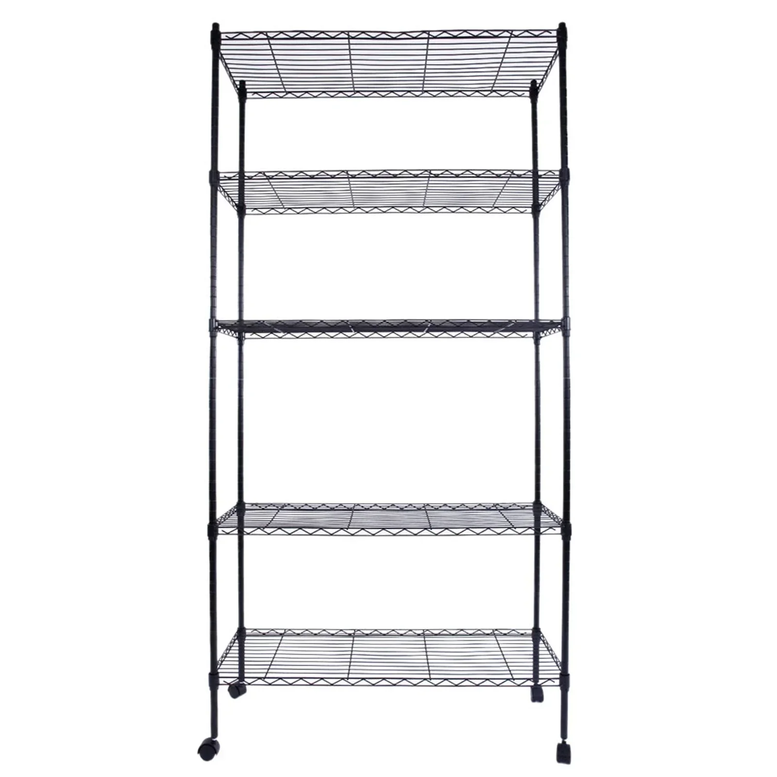 5-Layer Plastic Coated Iron Shelf with 1.5