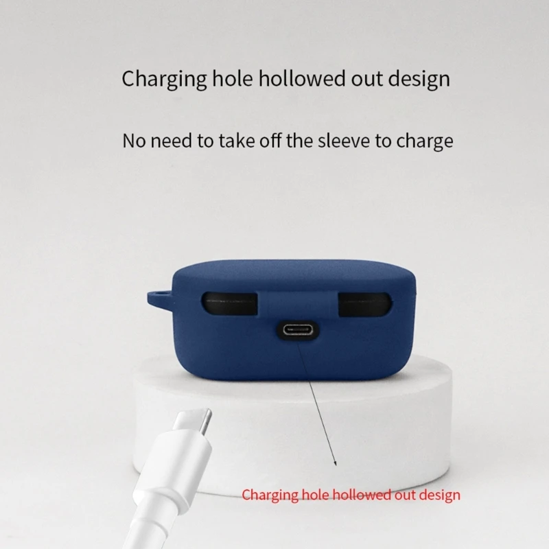 Противоскользящий чехол для корпуса наушников DenonPerL силиконовый чехол против царапин