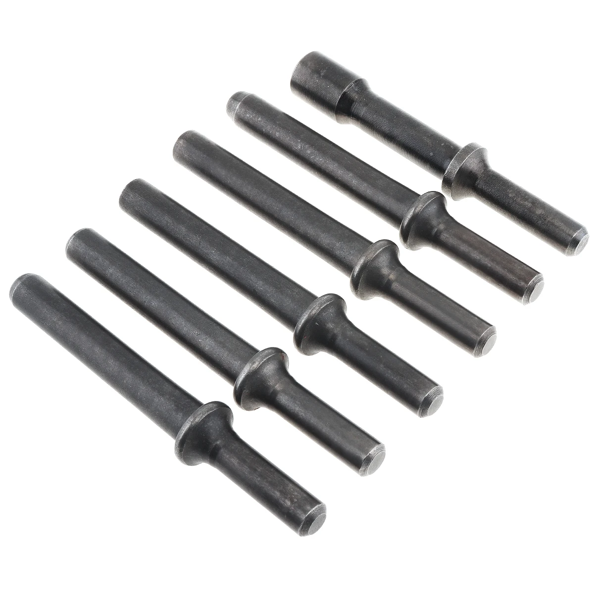 6pcs / set of Air Rivets 45 # Steel Solid Rivet Impact Head Supports Air Tools for Rust Removal / Drilling