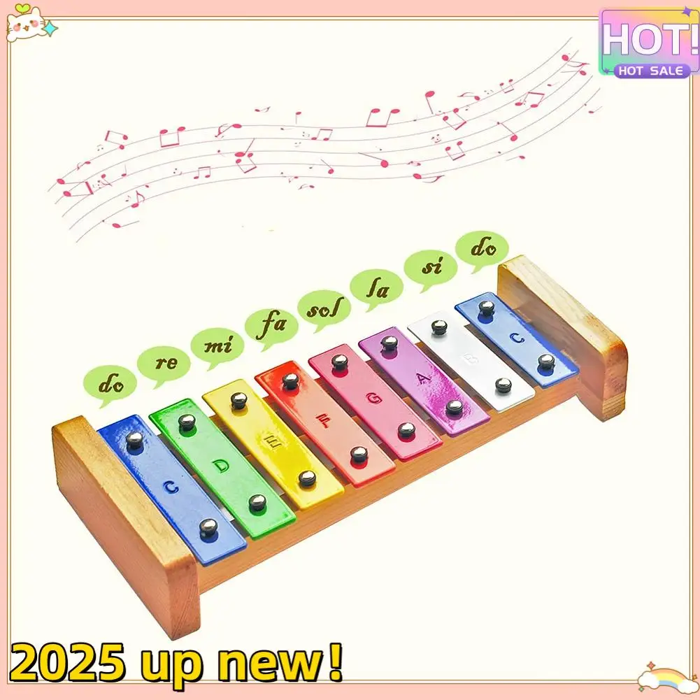

Classy-Wood Xylophone For Kids, 8 Notes/Keys Colorful Metal Bar, Musical Instrument For Girls And Boys,Gift For Children