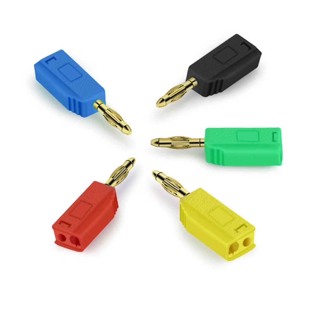 2mm Stackable Banana Plug Gold‑Plated Lantern‑Type  Mini Quick  Solder‑Wired Connector With Direct Insertion And Pressing Wire