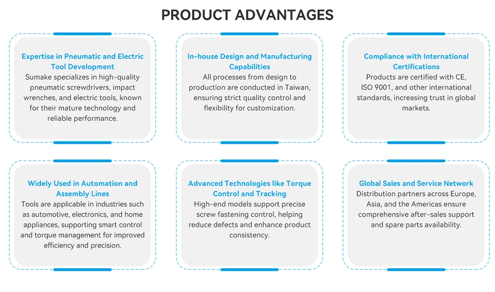 SUMAKE Customizable Air Tapping Hand Tool High Quality Pneumatic Tools From Taiwan 1-Year Warranty