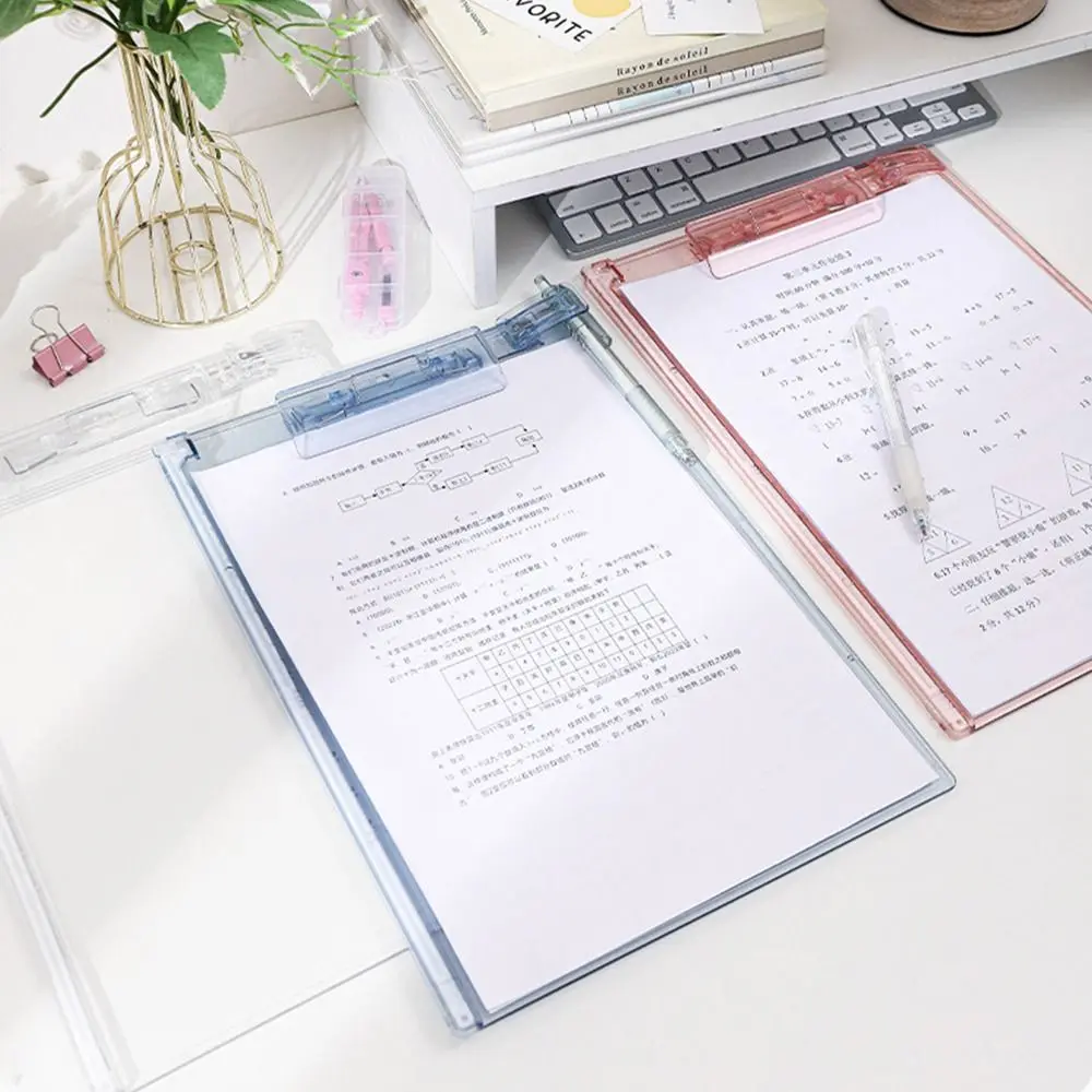 

Portable Acrylic A4 File Folder Thickening Transparent Writing Splint Vertical Student Writing Pad Students