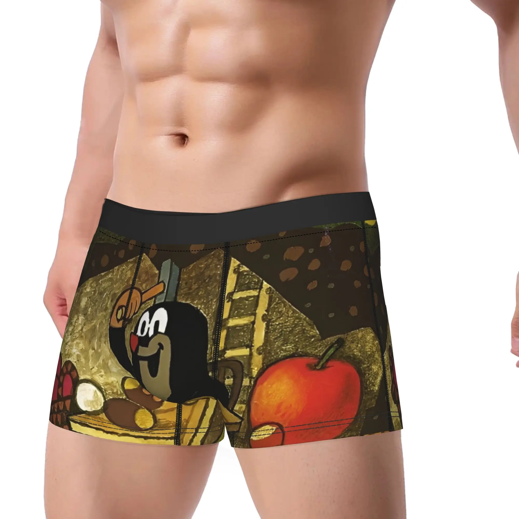 The Little Mole Cartoon Animal Boxers Humor Underwear  Boxer Briefs Gag Gift For Men