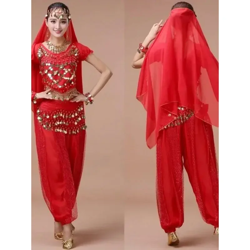 Комплекты костюмов для танца живота, египетский костюм для танца живота, сари, индийская одежда, женское платье Болливуда, индийское платье для танца живота M17