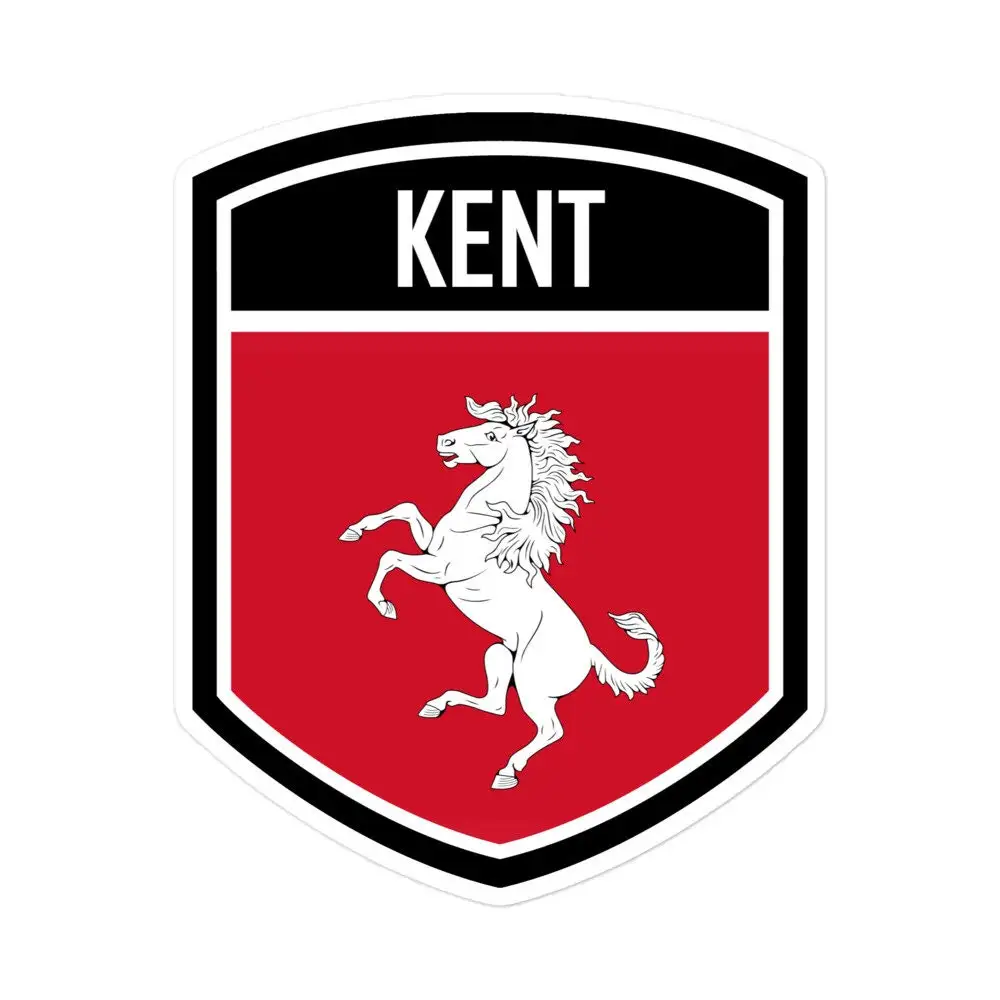 Kent County England Flag Emblem Car Sticker Waterproof Vinyl Decal For Car Body And Laptop Vehicle Exterior Decoration