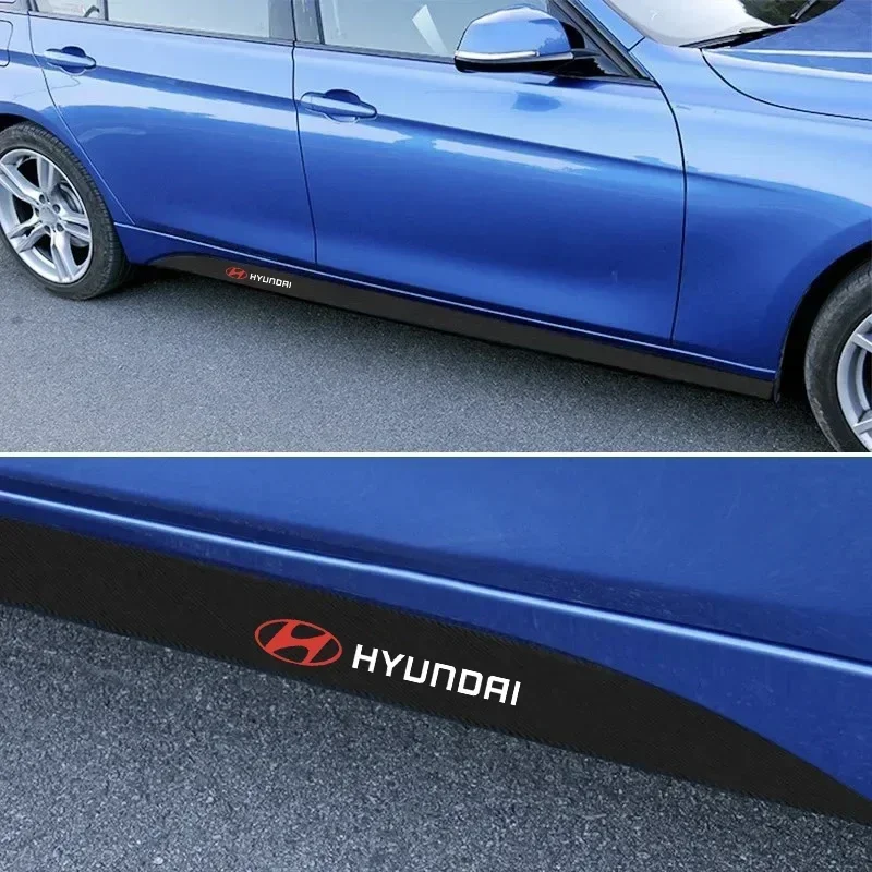 Car Door Side Skirt Car Body Decal Carbon Fiber Sticker For Hyundai Accent Aslan Avante HB20 i20 i40 ix20 Parisi BAYON Venue