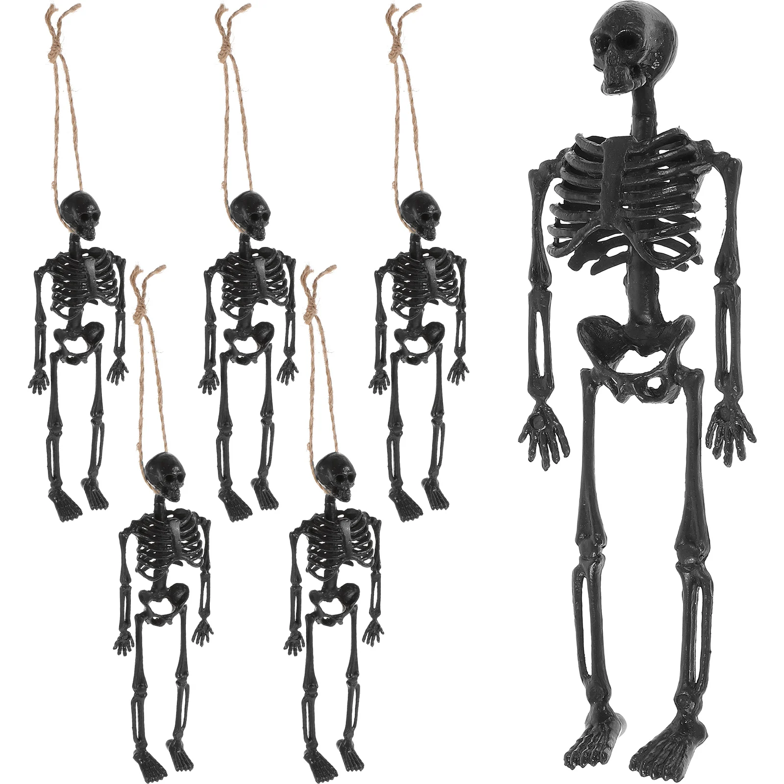 

1 set Decor Realistic Halloween Props Scary Plastic Skull Figurines Indoor Party Ghost House Accessories Toy