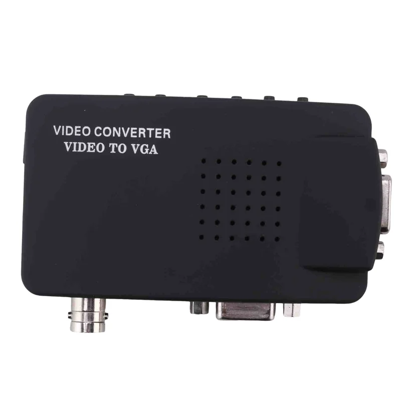 AC56-Svideo AV إلى VGA محول محول مركب RCA AV CVBS في VGA Out 1080P للتلفزيون إلى شاشة الكمبيوتر HDTV #4