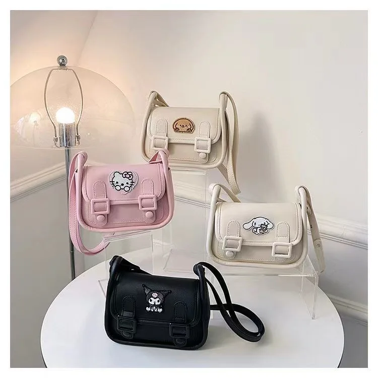 Nuevo Bolso Bandolera de Dibujos Animados Sanrio Kuromi, Bolso Cuadrado Pequeño con Diseño de Anime, Bolso Cambridge de Moda, Bolso de Hombro de Viaje, Regalos para Niñas