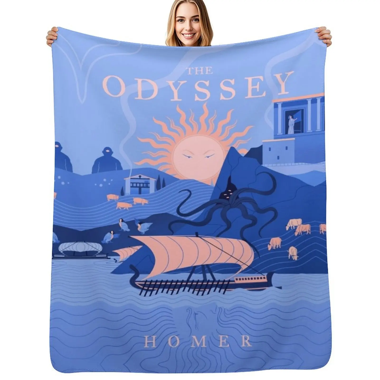 

The Odyssey Throw Blanket Flannel Sofa Shaggy Blanket