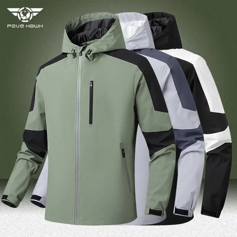 

Military Soft Shell Jackets Men Spring Autumn Windproof Waterproof Hooded Cargo Windbreaker Coat Outdoor Army SWAT Combat Jacket