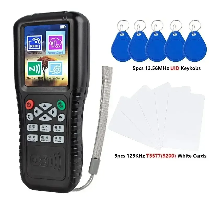 

5YOA 125KHz 13.56MHz NFC Smart Card Reader Writer RFID Copier X100 USB Port Access Card Programmer Duplicator Copy Encrypted Key