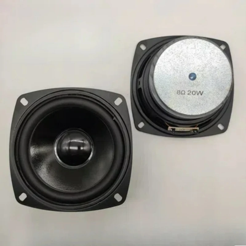 SOTAMIA 2Pcs 4 Inch Full Range Speaker 8 Ohm 20W Waterproof and Moisture Proof Outdoor Loudspeaker Square Home Bluetooth Speaker