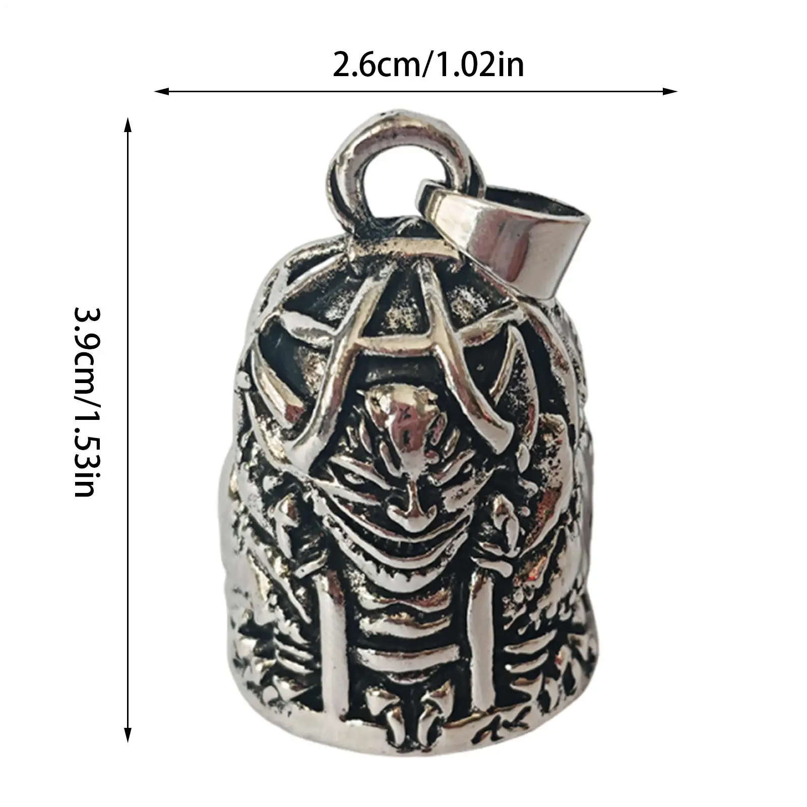 Motorcycle Style Retro Cage Demon Riding Lucky Bell Motorcycle Lucky Bell Riding Accessories For Riders Bikers Men