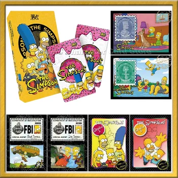 Simpsons Card Cartoon Character Homer Marge Bart Lisa Maggie Collection Cards Toy Cards for Children Christmas Gifts