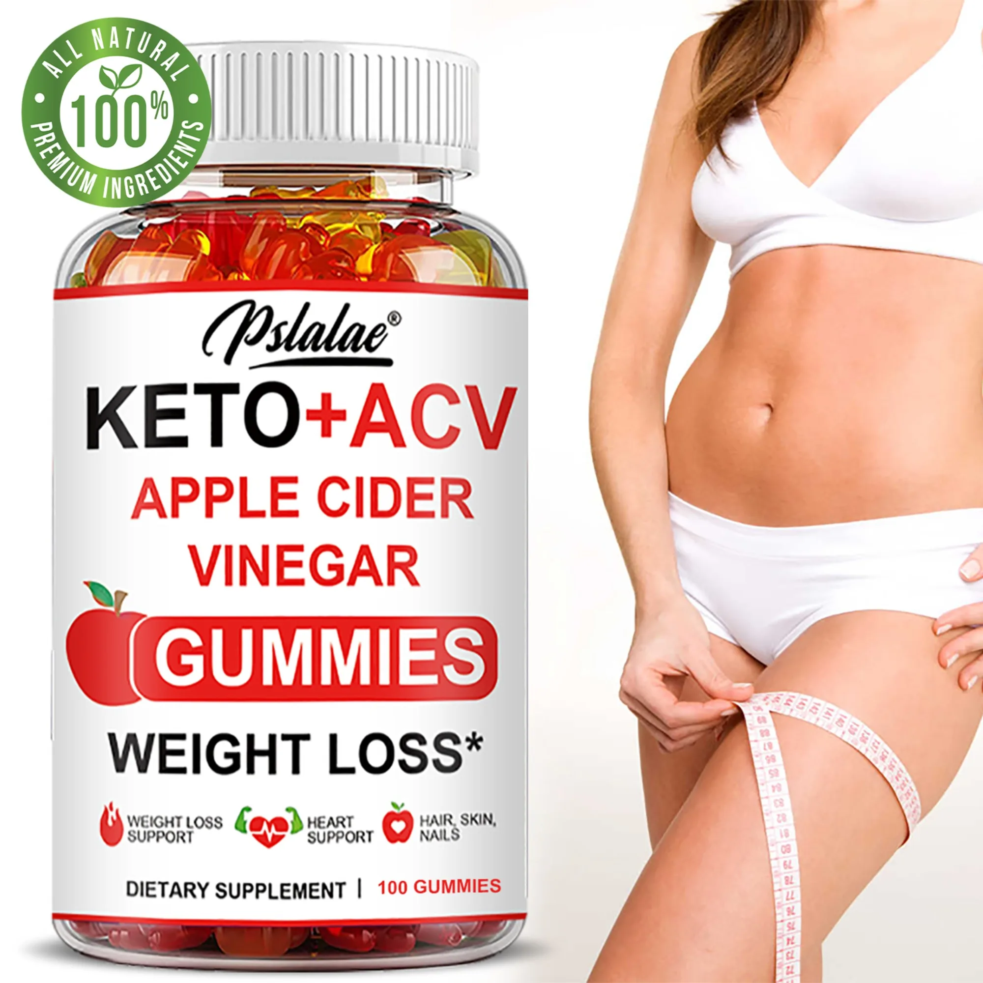 

Keto + Acv Gummies — натуральная потеря веса, поддержка сердца, волосы, кожи, ногти, добавка для контроля веса — 100 жевательных конфет