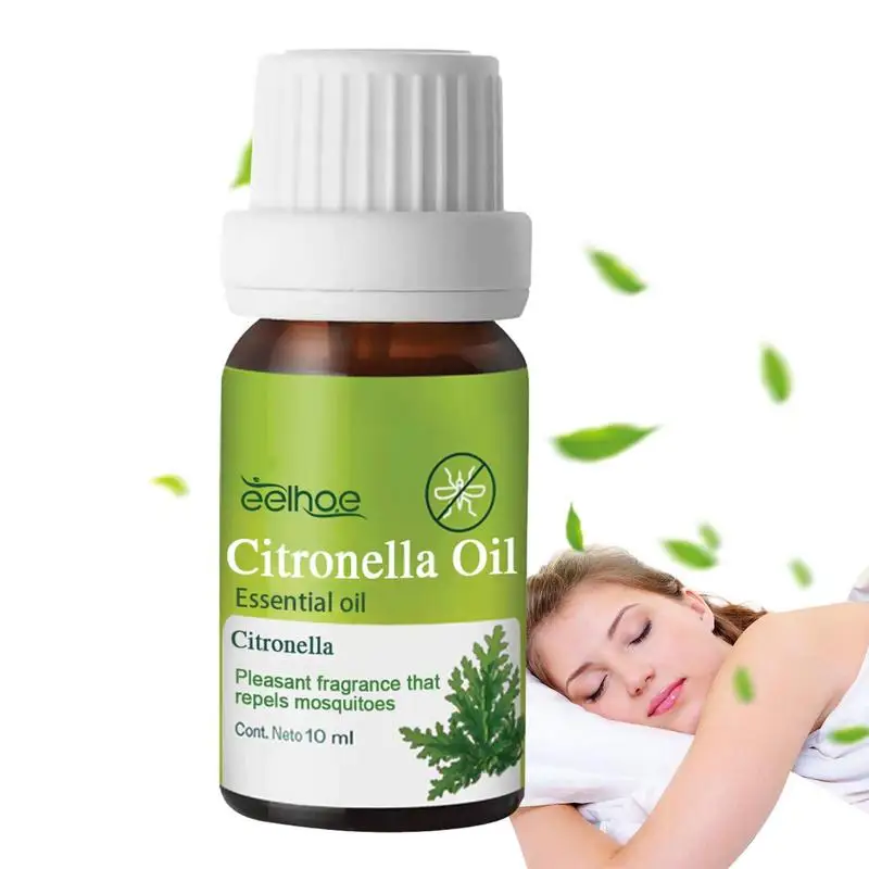 

Mosquitoes Repellents Pure Natural Citronella Essential Oil Diffuser Skin Care Massage Citronella Aroma Oil For SPA 10ml