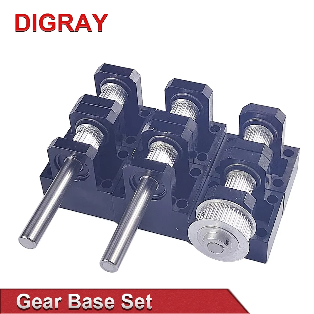 DIGRAY Gear Base Set: 3M Reduction Box Idler Pulley Tensioner Timing Pulley Synchronous Wheel Seat Fastener Mounting Support