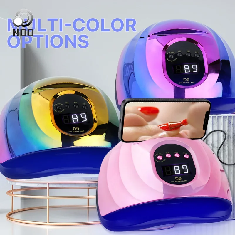 UV LED Nail Lamp for Gel Polish, Fast Drying 4 Timer Setting Portable Handle and Phone Stand LED Nail Light for Fingernail