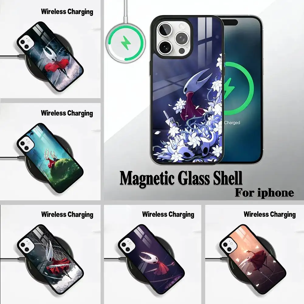 

H-Hollow- K-Knight -S-Silksong For IPhone17 16 15 14 13 12 11 Plus Pro Max Plus Wireless Charger Phone Case